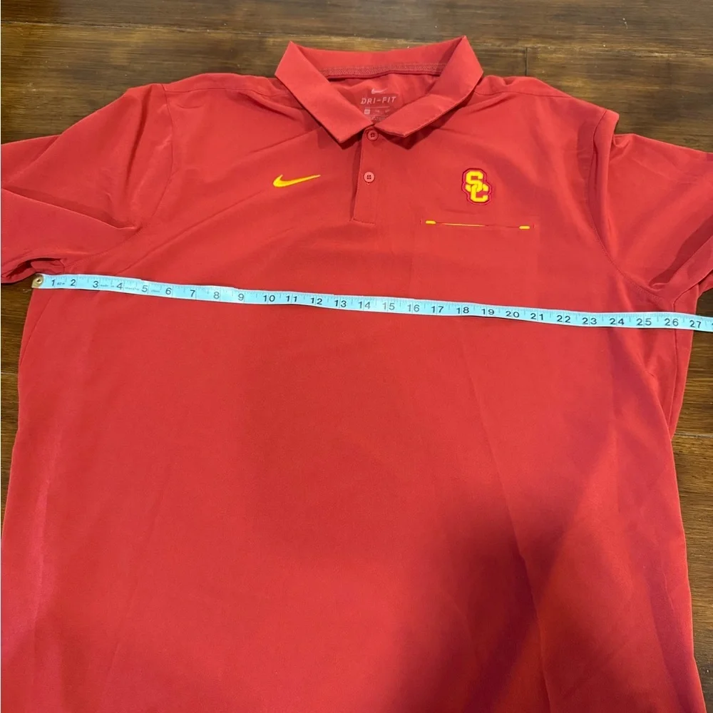 Nike USC Trojans Dri Fit Embroidered SC & Swoosh Logos Short Sleeve Polo XXL